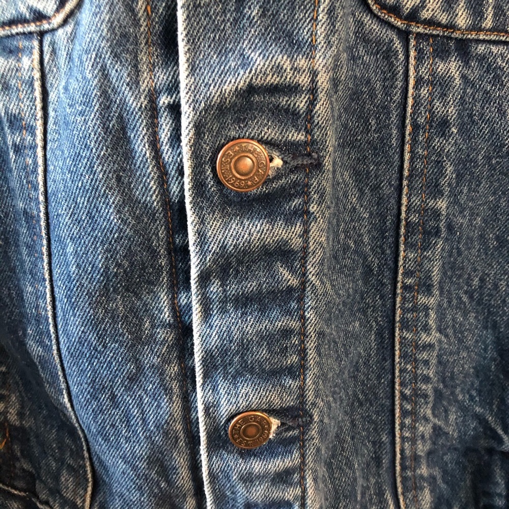 Classic Blue Denim Jacket VINTAGE Gap - Picture 3 of 8
